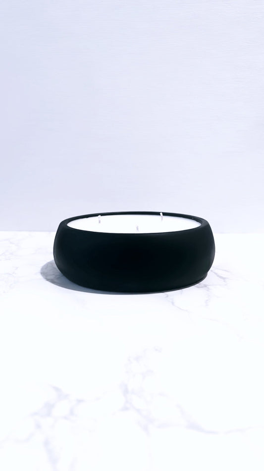 Refill Modern Black Cement Bowl